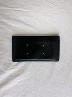 4-stitch wallet in black