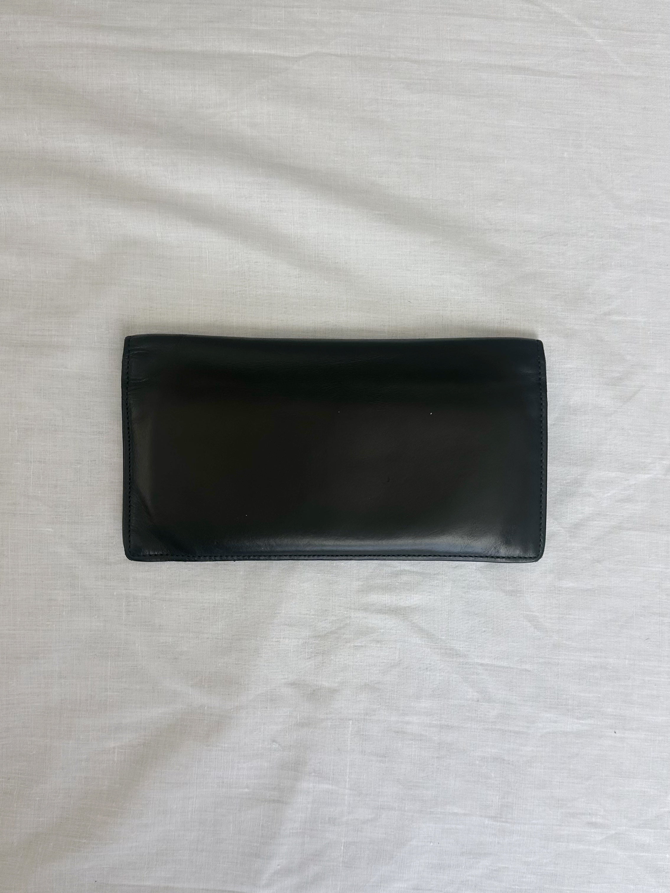 4-stitch wallet in black