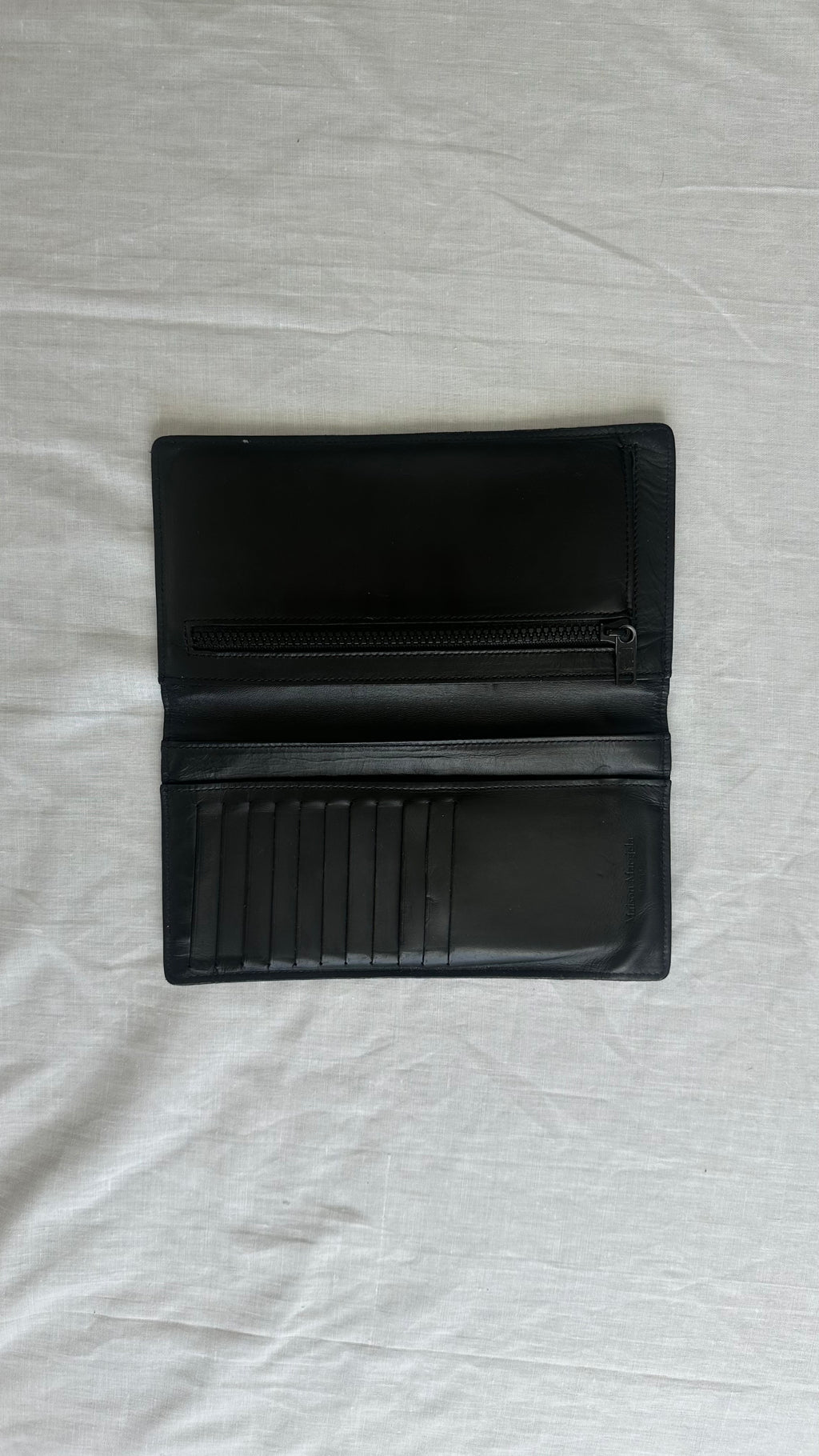 4-stitch wallet in black