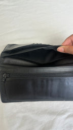 4-stitch wallet in black