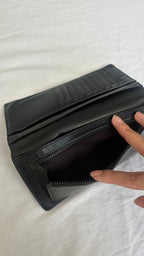 4-stitch wallet in black